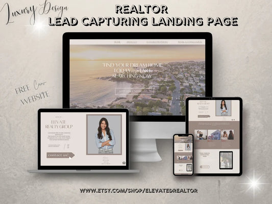 Realtor Lead Capturing Website Template,